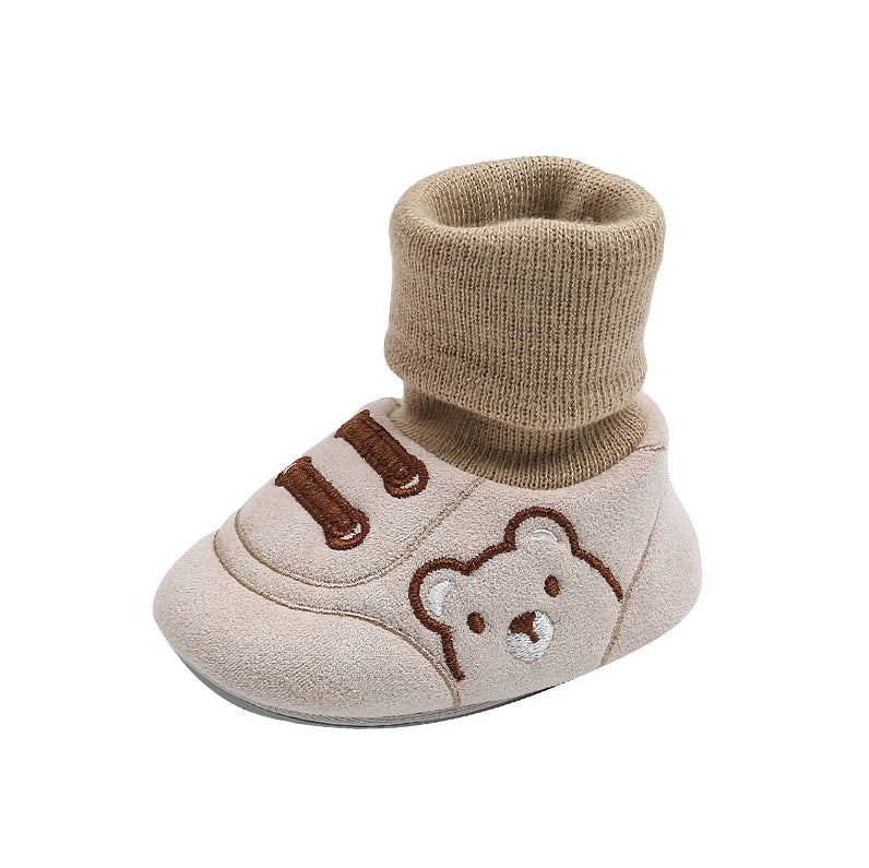 Cute Bear First Walking Slip On Toddler Shoes