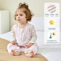 Toddler Sleep Sack 0.5 Tog Baby Sleep Sack Soft Baby Wearable Blanket