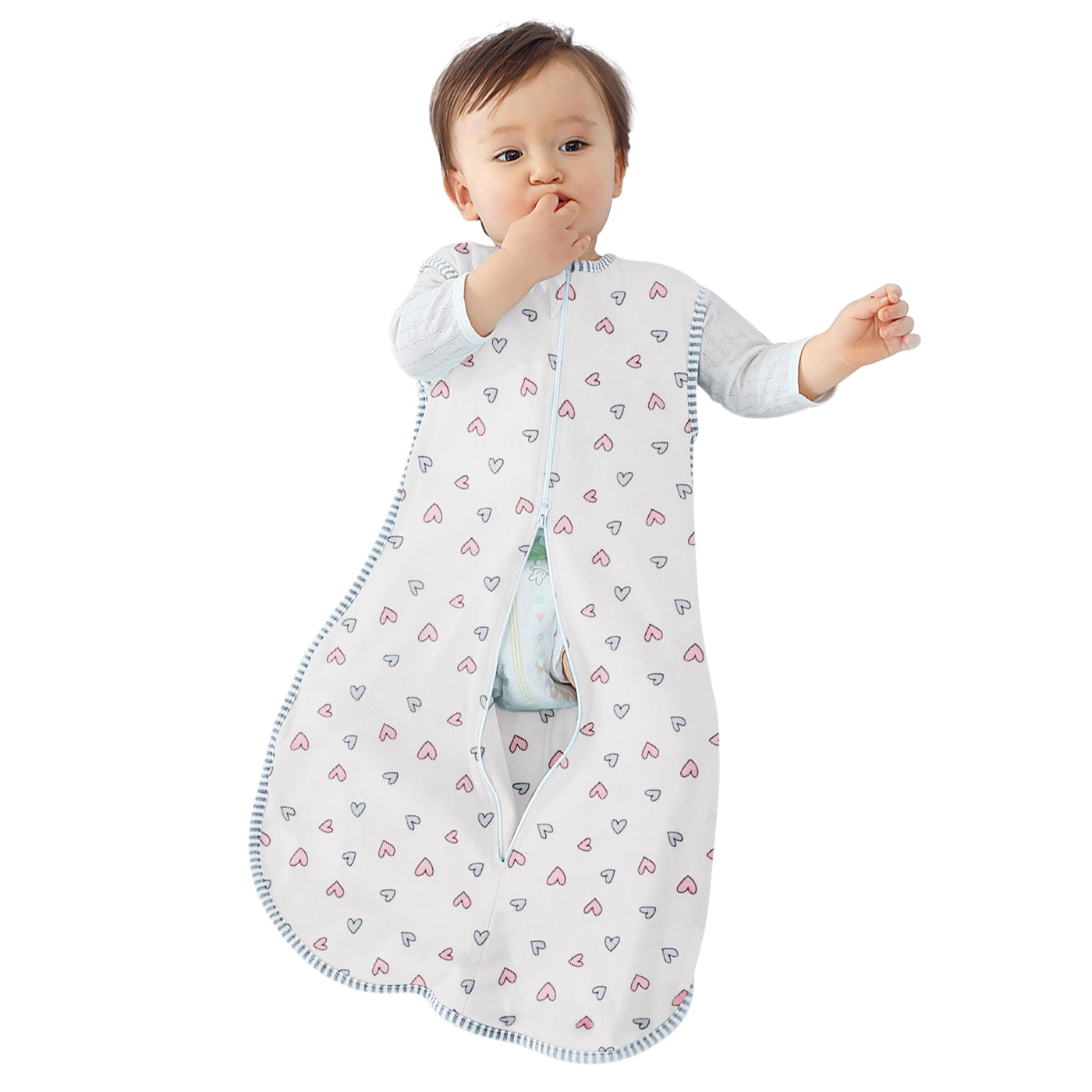 2 Way Zipper Muslin Toddler Wearable Blanket