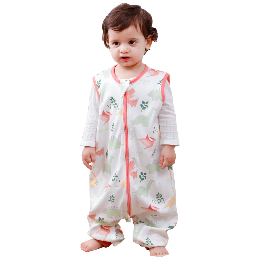 All Seasons 100% Cotton Baby  Sleeveless Sleeping Bag for Early Walkers