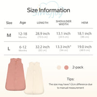 0.5 Tog Muslin Sleep Sack Baby Breathable Wearable Blanket