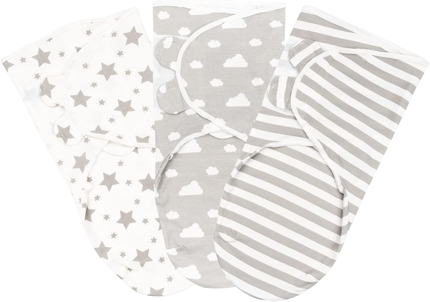 3 Pack 1.0 Tog Baby Swaddle 100% Cotton  for Newborn