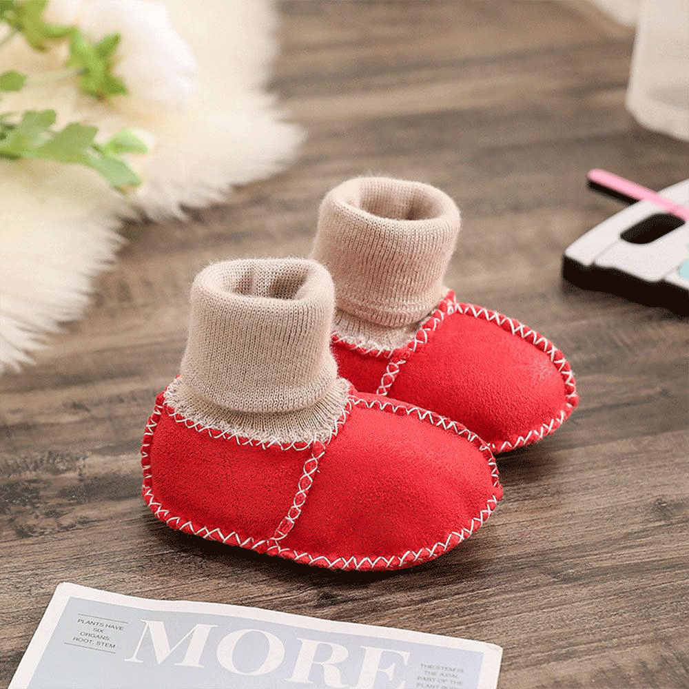 Multiple Colors Warm Fur Baby Toddler Sock Shoes