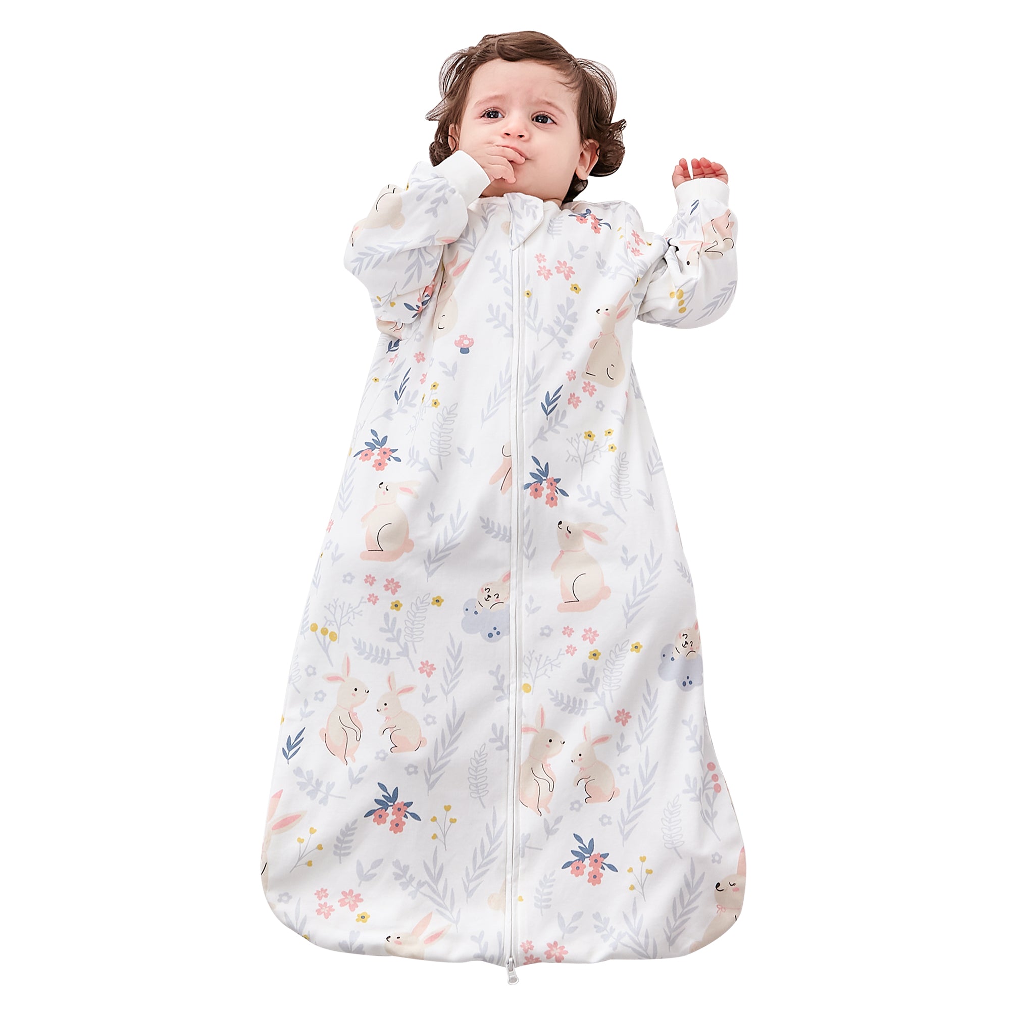 100% Cotton 1.5 TOG Wearable Blanket for Newborn Baby Gift