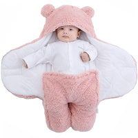 Fleece Sleeping Bag Plush Wrap Bear Swaddle Blanket