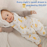 1.5 TOG  Soft Bamboo Cotton Baby Sleep Sack with Feet for Toddler