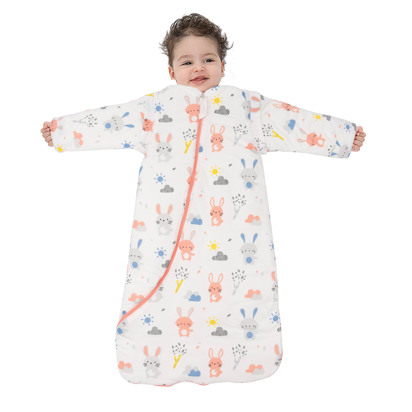 3.5 Tog Winter Organic Cotton Wearable Blanket Baby Clothes | ZIGJOY