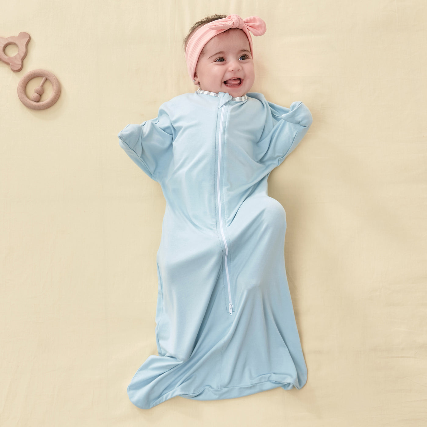 0.5 Tog Shark-Fin Transition Swaddle 95% Bamboo Fiber