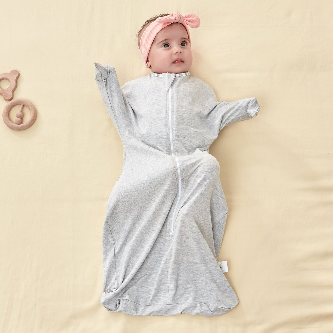 0.5 Tog Shark-Fin Transition Swaddle 95% Bamboo Fiber