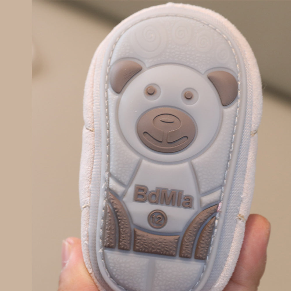 Cute Bear First Walking Slip On Toddler Shoes