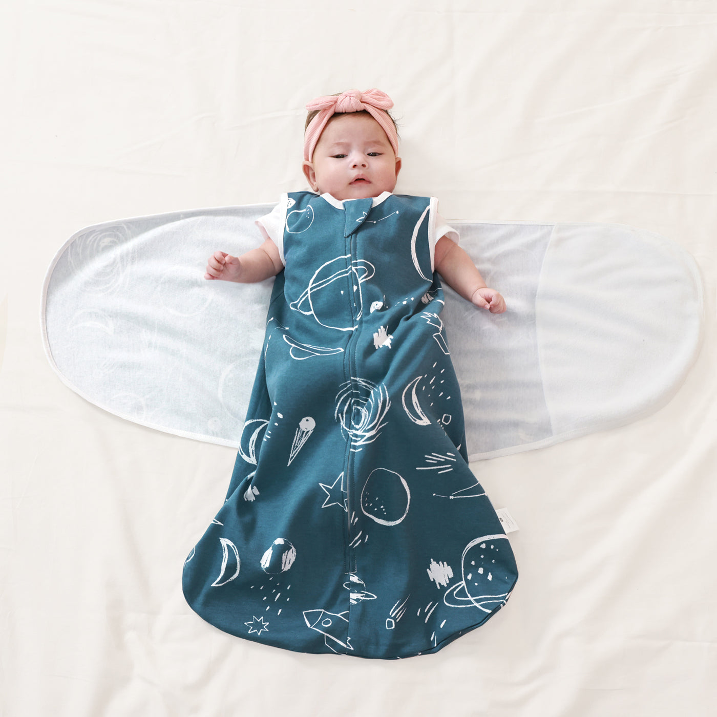 1.0 TOG 100% Cotton Baby Swaddle Blanket for Newborns