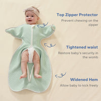 ZIGJOY Shark-Fin Transition Swaddle - 1.0 Tog Quilted Baby Sleeping bag