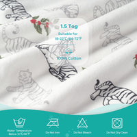 Cotton 1.5 Tog Sleeveless Sleeping Bag,for Newborn Boy Girl