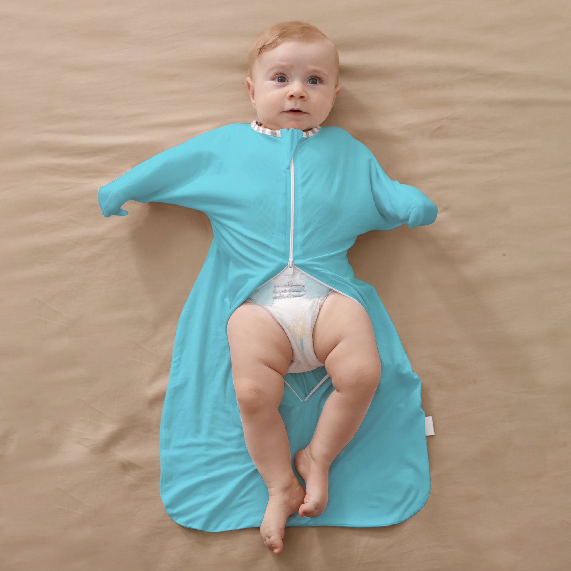 0.5 Tog Shark-Fin Transition Swaddle 95% Bamboo Fiber