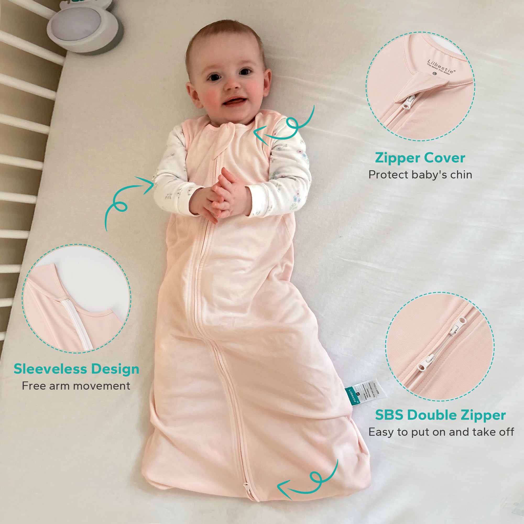 0.5 TOG Toddler Sleep Sack with Feet Bamboo Rayon 0-18 Months