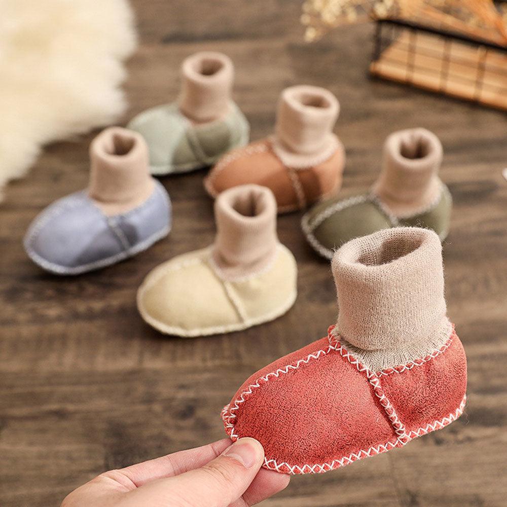 Multiple Colors Warm Fur Baby Toddler Sock Shoes