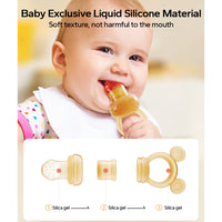 Baby Fresh Fruits Food Feeder Silicone Nipple Teething Toy for Toddlers & Kids