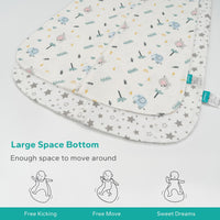 3 Pack Baby Sleep Bag 100% Cotton Summer 0-18 Months