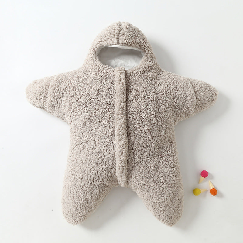 Baby Starfish Shaped  Thickened Fleece Sleeping Bag