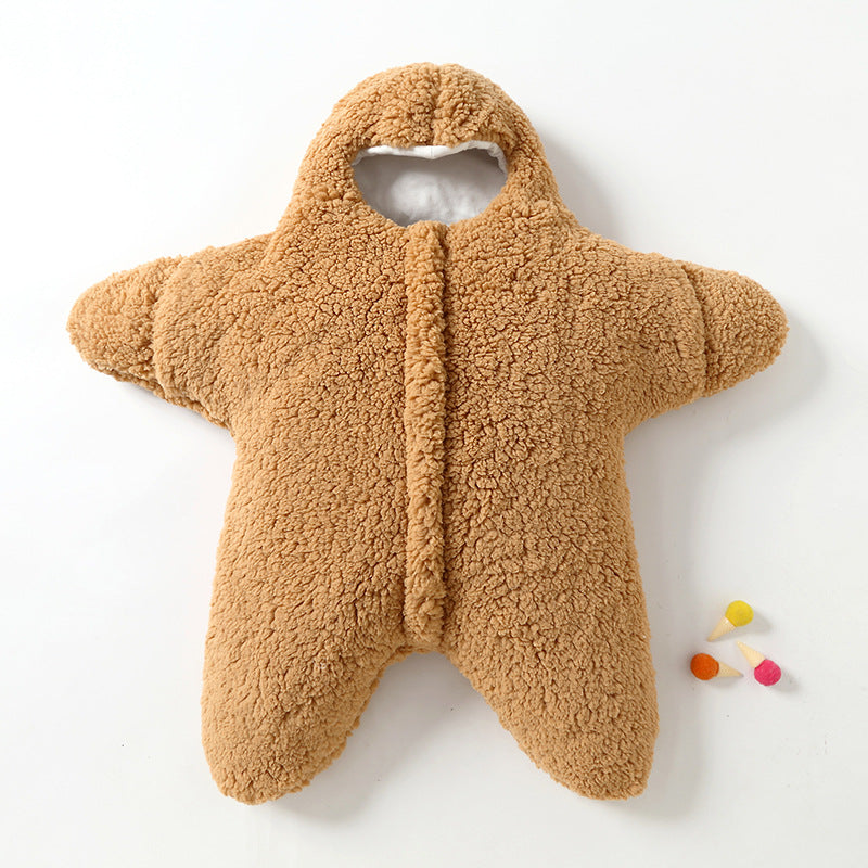 Baby Starfish Shaped  Thickened Fleece Sleeping Bag