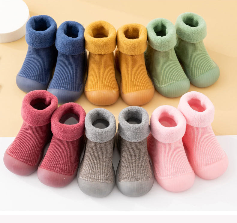 Toddler Lamb Fleece Padded Floor Socks Shoes