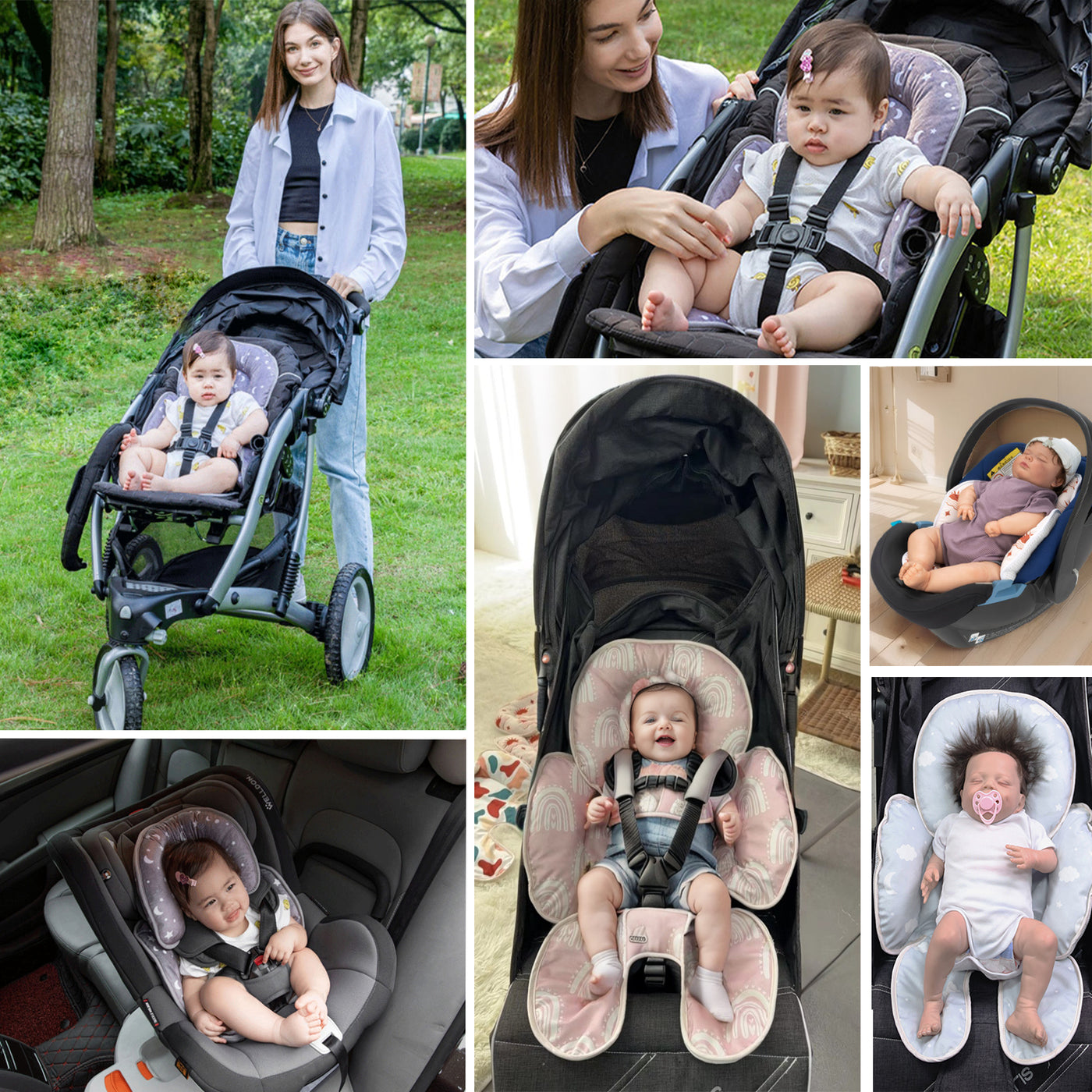 Detachable 2-in-1  Multi-Functional  Baby Car Seat Support Newborn to Toddler