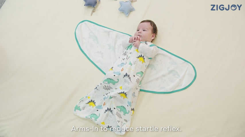 3-Way Adjustable 0.5 TOG 100% Cotton Transtion Sleep Sack