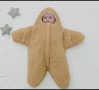 Baby Starfish Shaped  Thickened Fleece Sleeping Bag